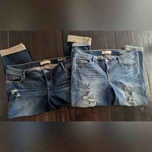 Slink Women's Blue Jeans Bundle Of 2 pairs